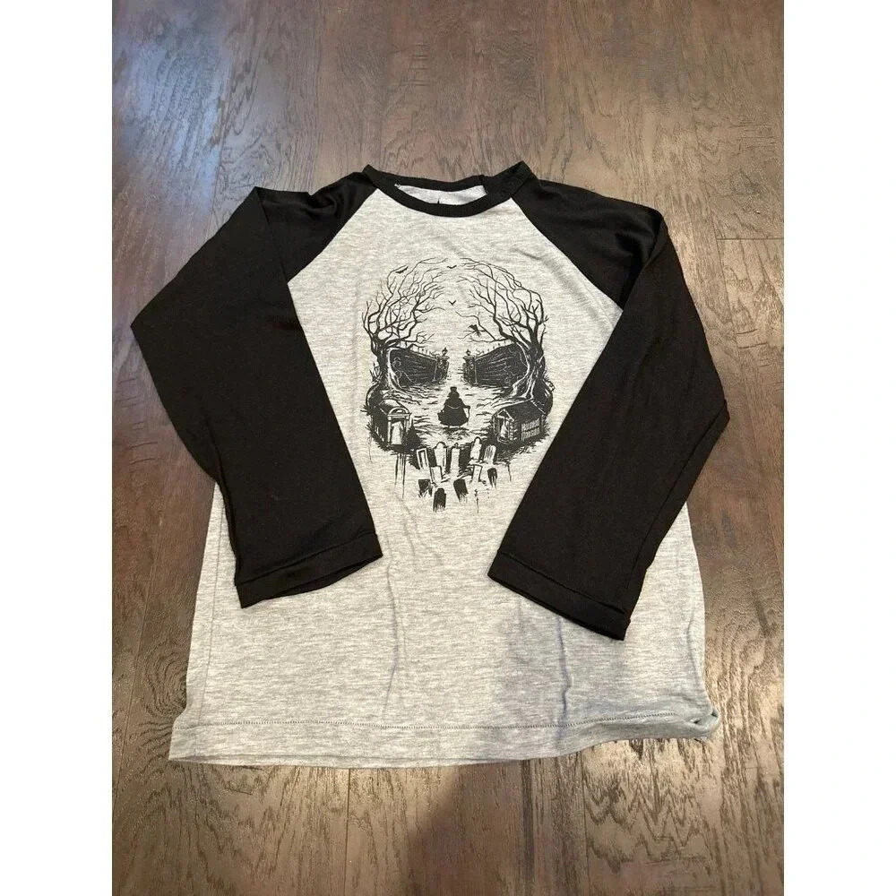 Hatbox Ghost Baseball Tee for Boys - The Haunted‎ Mansion Size L #31